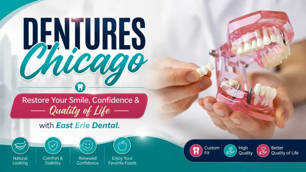 Dentures Chicago Restore Your Smile, Confidence & Quality of Life with East Erie Dental